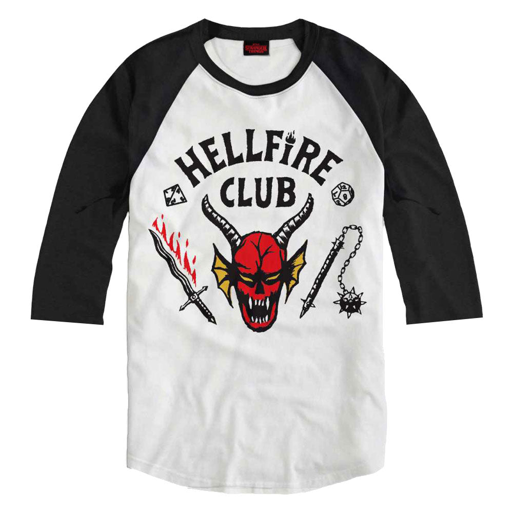 STRANGER THINGS - HELLFIRE CLUB ラグラン七分袖